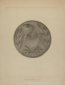 Pa. Carimbo de Manteiga Alemão de Charles Von Urban