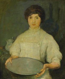 Garota com Panela (óleo sobre tela)