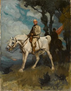 General Sir Frederick Sleigh Roberts, no seu cavalo Vonolel.