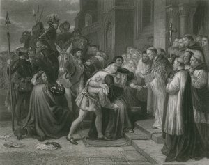 Wolsey na Abadia de Leicester, Henrique VIII de Charles West Cope