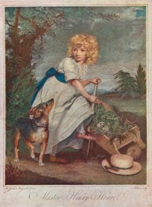 Mestre Henry Hoare 1784-1836, quando menino, Jardinagem, 1883 1906 de Charles Wilkinson