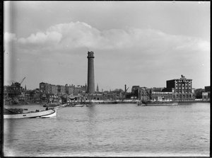 Shot Tower and Lead Works, Belvedere Road, Lambeth, Greater London Authority, 1936. de Charles William Prickett
