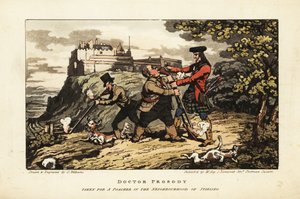 Turistas ingleses caçando nas terras altas da Escócia de Charles Williams