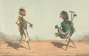 Implementos Animados, Pl. 1, Dedicado aos Carpinteiros e Jardineiros da Grã-Bretanha, 1811. de Charles Williams