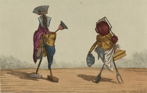 Implements Animated, Plate 2, Dedicated to the Housemaids and Cooks of the United Kingdoms, setembro de 1811 (gravura colorida à mão) de Charles Williams