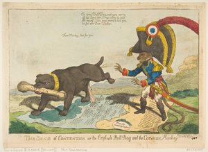 O Osso da Contenção ou o Bull Dog Inglês e o Macaco da Córsega, 14 de junho de 1803.