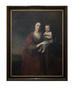A Sra. Mary Norris Dickinson e a sua filha de Charles Willson Peale