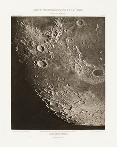 Carte photographique de la lune, planche X.A (Carta fotográfica da Lua, placa X.A),7 de outubro de Charles le Morvan
