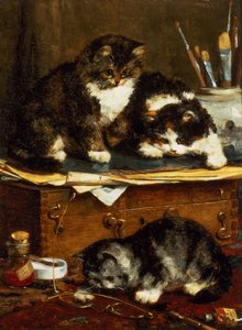 O Estúdio de Artistas (óleo sobre tela) de Charles van den Eycken