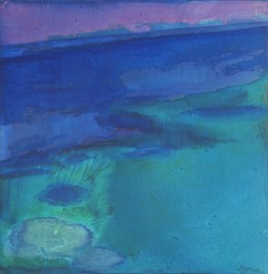 Cyanae Blue, 1997 (óleo e esmalte na placa gesso)