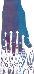 Mão, 2012 (linogravura) de Charlotte Orr