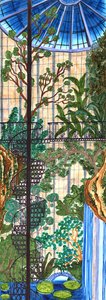 Jardim Japonês, 2019 (canetas de pincel) de Charlotte Orr
