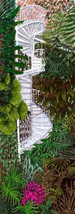 Kew Gardens #2, 2020 (canetas em papel) de Charlotte Orr