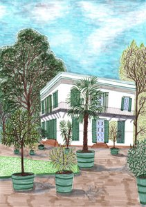 Schloss Charlottenburg, 2017 (canetas) de Charlotte Orr