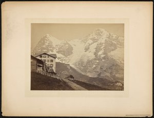 Mönch e Eiger, vista de Wengernalp de Charnaux Frères and Cie.