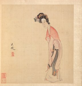 Pinturas segundo Mestres Antigos: A Lady, 1598-1652. de Chen Hongshou