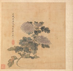 Pinturas segundo mestres antigos: crisântemo, 1598-1652. de Chen Hongshou