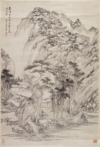 Paisagem à maneira ortodoxa de Chen Wang