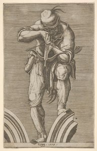 Um homem atirando com uma besta, 1579.