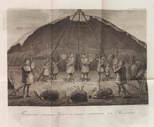 Ilustração de The Travels of Captain Billings through Chukotka... por Gavriil Sarychev, 1811. de Chesky