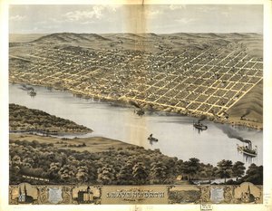 paisagem de Chicago Lithographing Co.