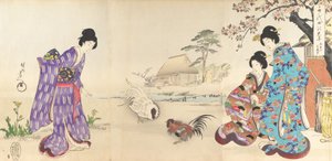Álbum de Mulheres do Castelo de Chiyoda, 1895., 1895. de Chikanobu Yoshu