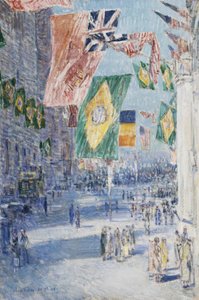 Avenue of the Allies: Brasil, Bélgica de Childe Frederick Hassam
