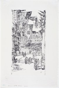 Avenue of the Allies, City Street (5th Ave) de Childe Frederick Hassam