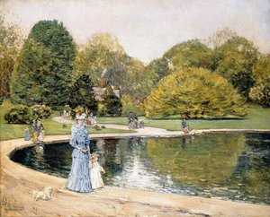 Parque Central de Childe Frederick Hassam