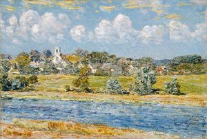 Paisagem em Newfields, New Hampshire de Childe Frederick Hassam