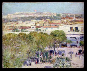 Place Centrale e Fort Cabanas, Havana de Childe Frederick Hassam