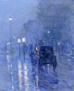 Meia-noite chuvosa, final da década de 1890 (óleo sobre tela)