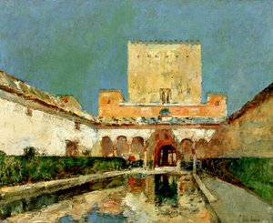 O Alhambra, Granada, Espanha, c.1883 (óleo sobre tela)