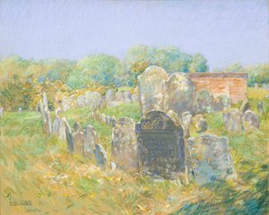 Cemitério colonial em Lexington de Childe Hassam