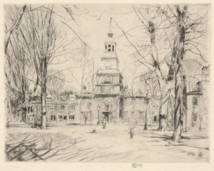 Independence Hall, Filadélfia, 1926 de Childe Hassam