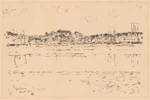 Porto Interior de Childe Hassam