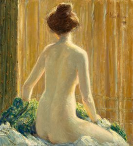 Nu Sentado de Childe Hassam