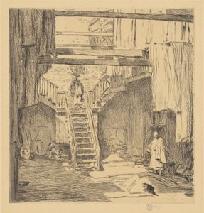 Antiga Chinatown, São Francisco de Childe Hassam