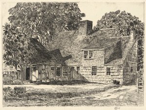 Old Dominy House, Easthampton de Childe Hassam
