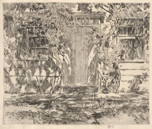 Velha Porta, Easthmapton, 1920 de Childe Hassam