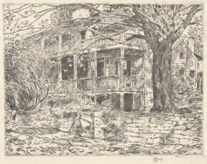 Old House, Cos Cob, 1915 de Childe Hassam
