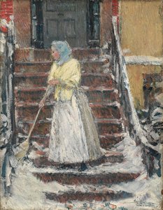 Neve arrebatadora, década de 1890. de Childe Hassam