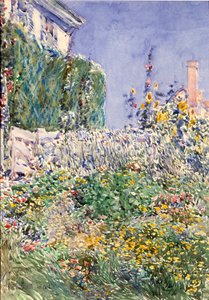 Jardim do Thaxter de Childe Hassam