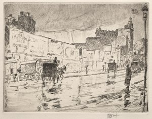 The Billboards, Nova York, 1896. de Childe Hassam