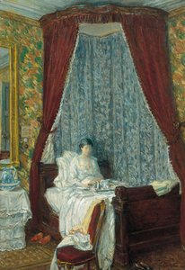 O café da manhã francês, 1910 de Childe Hassam