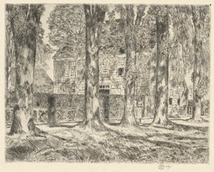 Aldeia Elms, 1923 de Childe Hassam