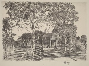 Local de nascimento de Walt Whitman de Childe Hassam