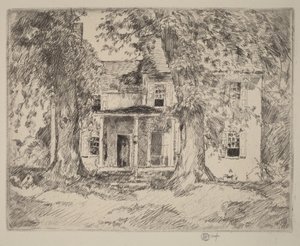 Quartel-general de Washington perto de Valley Forge de Childe Hassam