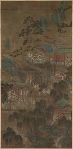 Senhoras da corte no palácio imperial de China, Yuan dynasty