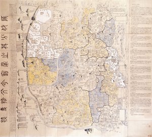 Mapa (administrativo) das 13 províncias das capitais norte e sul de Chinese School